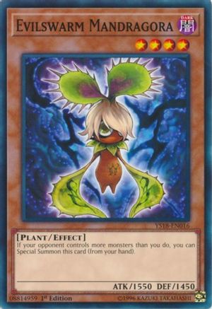 Evilswarm Mandragora (YS18-EN016) - Starter Deck: Codebreaker 1st Edition - Premium Yugioh Single from Konami - Just $0.25! Shop now at Game Crave Tournament Store