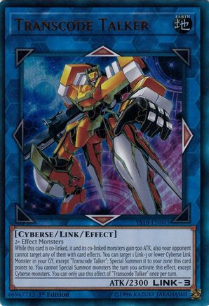 Transcode Talker (YS18-EN041) - Starter Deck: Codebreaker 1st Edition - Premium Yugioh Single from Konami - Just $1.90! Shop now at Game Crave Tournament Store