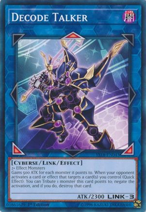 Decode Talker (YS18-EN043) - Starter Deck: Codebreaker 1st Edition - Premium Yugioh Single from Konami - Just $0.25! Shop now at Game Crave Tournament Store