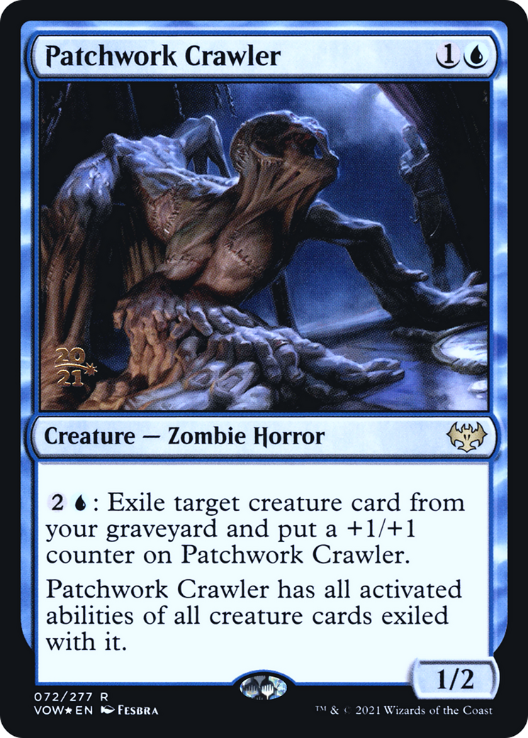 Patchwork Crawler (PVOW-72S) - Innistrad: Crimson Vow Promos Foil - Premium MTG Single from Wizards of the Coast - Just $0.10! Shop now at Game Crave Tournament Store