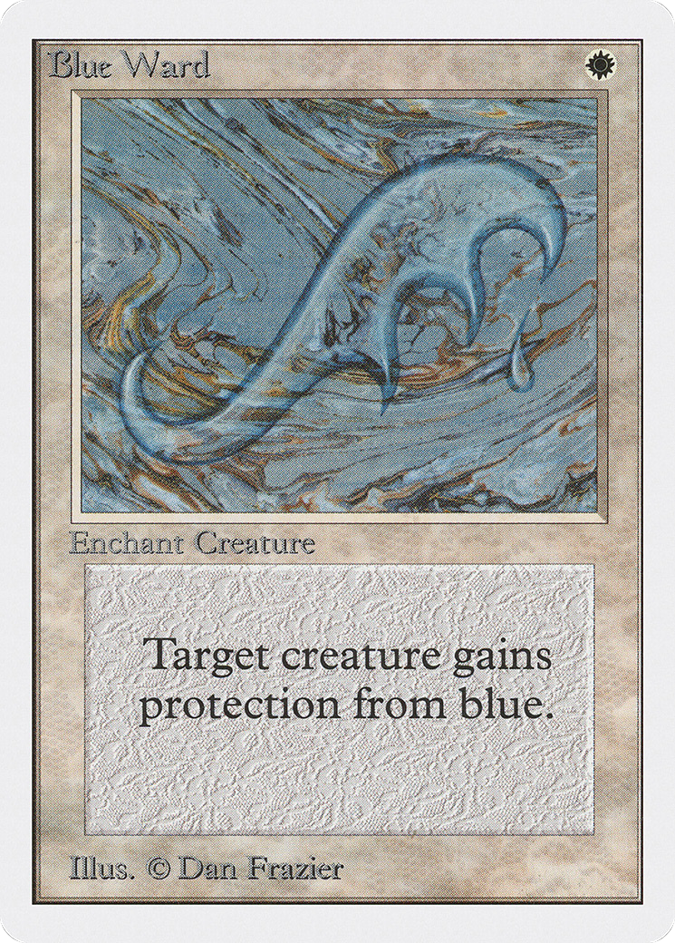 Blue Ward (2ED-008) - Unlimited Edition - Premium MTG Single from Wizards of the Coast - Just $0.52! Shop now at Game Crave Tournament Store