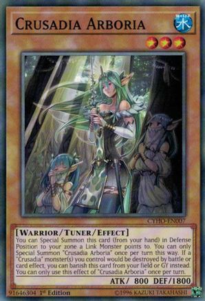 Crusadia Arboria (CYHO-EN007) - Cybernetic Horizon Unlimited - Premium Yugioh Single from Konami - Just $0.25! Shop now at Game Crave Tournament Store