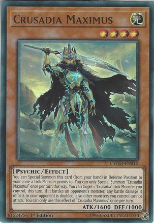 Crusadia Maximus (CYHO-EN010) - Cybernetic Horizon 1st Edition - Premium Yugioh Single from Konami - Just $0.25! Shop now at Game Crave Tournament Store