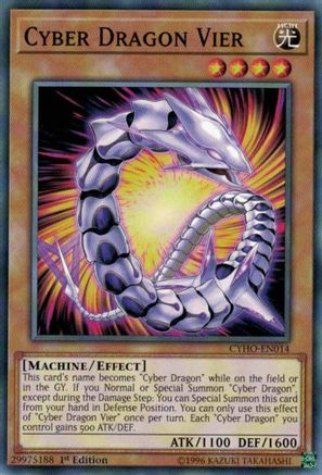 Cyber Dragon Vier (CYHO-EN014) - Cybernetic Horizon Unlimited - Premium Yugioh Single from Konami - Just $0.25! Shop now at Game Crave Tournament Store