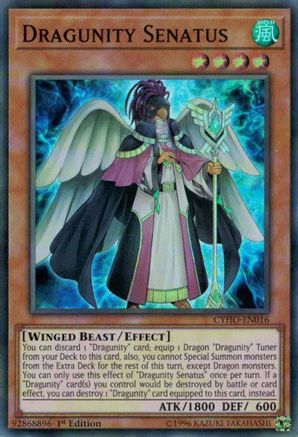 Dragunity Senatus (CYHO-EN016) - Cybernetic Horizon Unlimited - Premium Yugioh Single from Konami - Just $0.24! Shop now at Game Crave Tournament Store