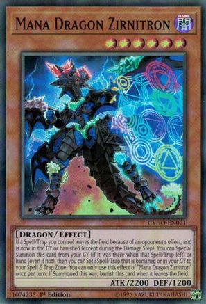 Mana Dragon Zirnitron (CYHO-EN021) - Cybernetic Horizon 1st Edition - Premium Yugioh Single from Konami - Just $0.25! Shop now at Game Crave Tournament Store