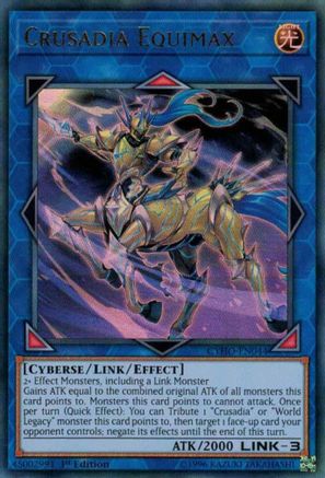 Crusadia Equimax (CYHO-EN044) - Cybernetic Horizon 1st Edition - Premium Yugioh Single from Konami - Just $0.32! Shop now at Game Crave Tournament Store