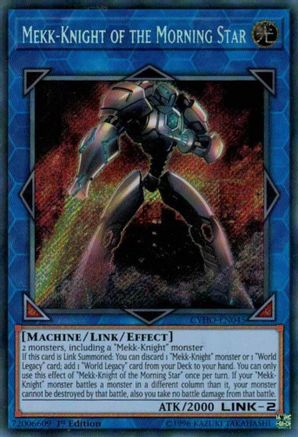 Mekk-Knight of the Morning Star (CYHO-EN045) - Cybernetic Horizon Unlimited - Premium Yugioh Single from Konami - Just $0.21! Shop now at Game Crave Tournament Store