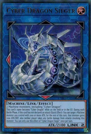 Cyber Dragon Sieger (CYHO-EN046) - Cybernetic Horizon Unlimited - Premium Yugioh Single from Konami - Just $3.86! Shop now at Game Crave Tournament Store