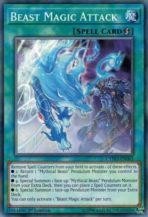 Beast Magic Attack (CYHO-EN063) - Cybernetic Horizon Unlimited - Premium Yugioh Single from Konami - Just $0.25! Shop now at Game Crave Tournament Store