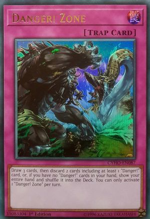 Danger! Zone (CYHO-EN087) - Cybernetic Horizon Unlimited - Premium Yugioh Single from Konami - Just $0.62! Shop now at Game Crave Tournament Store