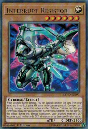 Interrupt Resistor (CYHO-EN097) - Cybernetic Horizon 1st Edition - Premium Yugioh Single from Konami - Just $0.08! Shop now at Game Crave Tournament Store