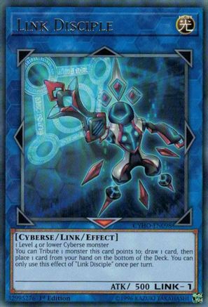 Link Disciple (CYHO-EN098) - Cybernetic Horizon Unlimited - Premium Yugioh Single from Konami - Just $0.25! Shop now at Game Crave Tournament Store