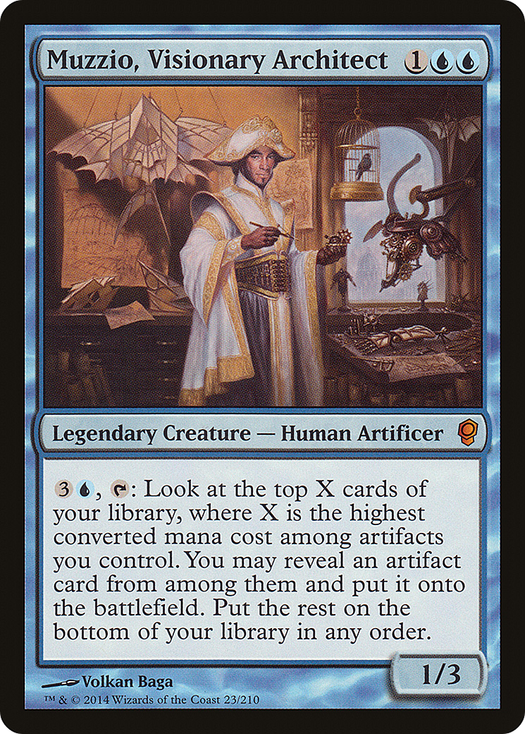 Muzzio, Visionary Architect (CNS-023) - Conspiracy - Premium MTG Single from Wizards of the Coast - Just $0.23! Shop now at Game Crave Tournament Store
