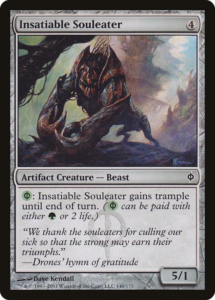 Insatiable Souleater (NPH-140) - New Phyrexia - Premium MTG Single from Wizards of the Coast - Just $0.25! Shop now at Game Crave Tournament Store