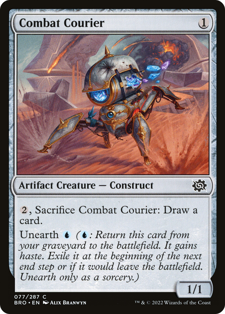 Combat Courier (BRO-077) - The Brothers' War Foil - Premium MTG Single from Wizards of the Coast - Just $0.25! Shop now at Game Crave Tournament Store