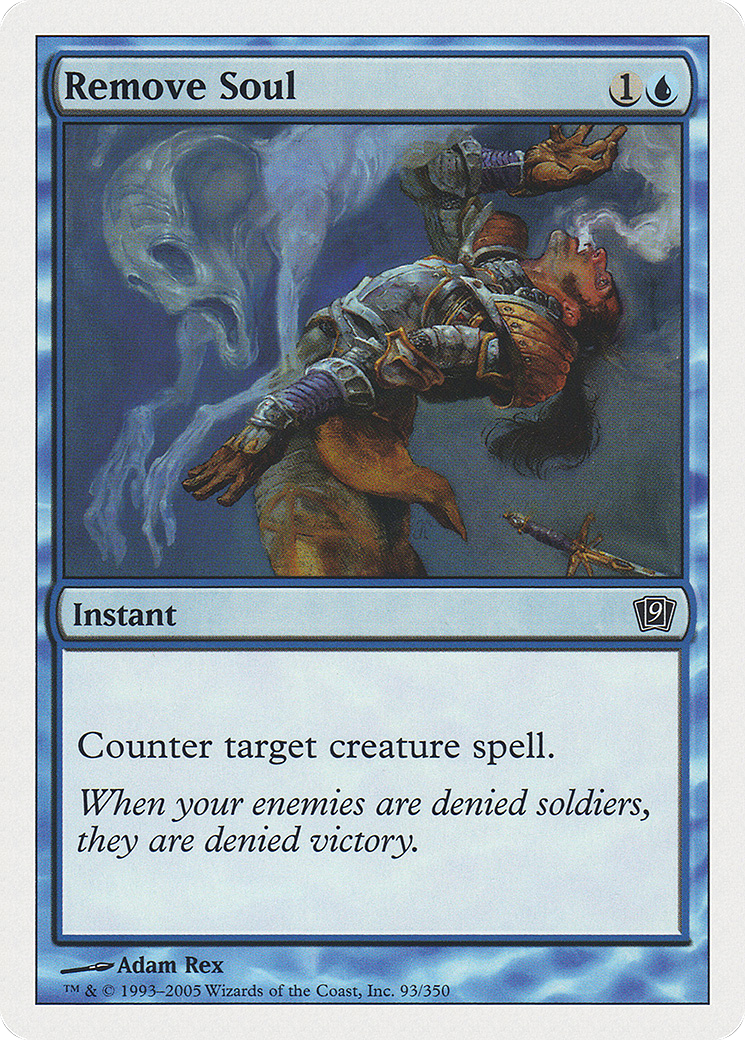 Remove Soul (9ED-093) - Ninth Edition - Premium MTG Single from Wizards of the Coast - Just $0.25! Shop now at Game Crave Tournament Store