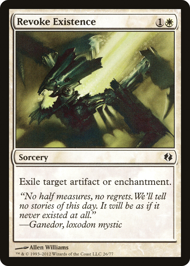 Revoke Existence (DDI-026) - Duel Decks: Venser vs. Koth - Premium MTG Single from Wizards of the Coast - Just $0.08! Shop now at Game Crave Tournament Store