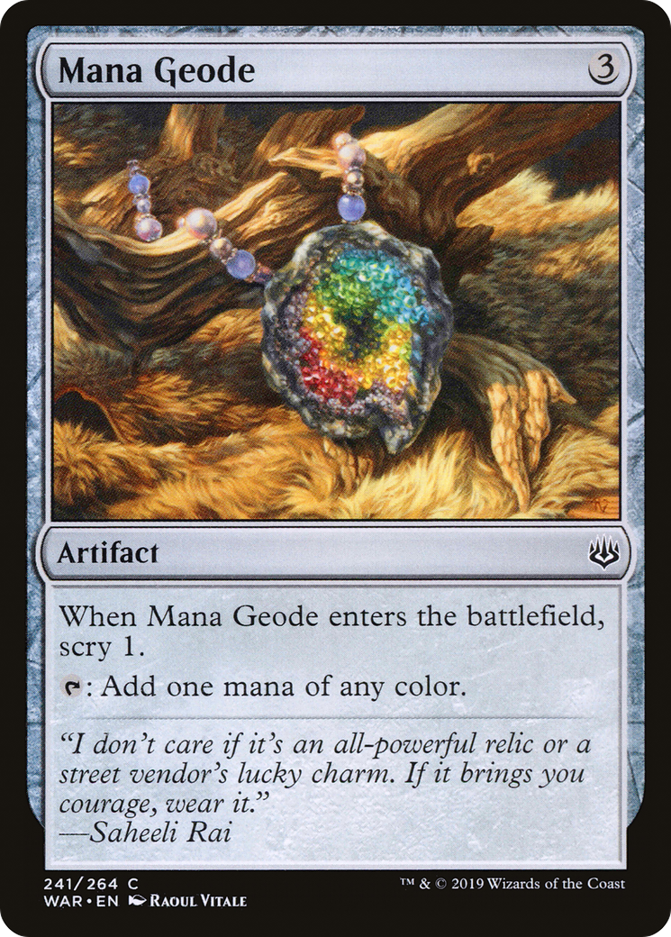 Mana Geode (WAR-241) - War of the Spark - Premium MTG Single from Wizards of the Coast - Just $0.08! Shop now at Game Crave Tournament Store