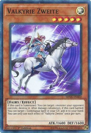 Valkyrie Zweite (SHVA-EN002) - Shadows in Valhalla 1st Edition - Premium Yugioh Single from Konami - Just $0.08! Shop now at Game Crave Tournament Store