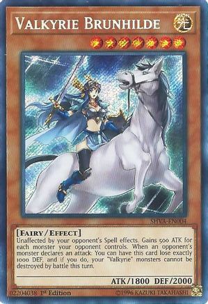 Valkyrie Brunhilde (SHVA-EN004) - Shadows in Valhalla 1st Edition - Premium Yugioh Single from Konami - Just $12.38! Shop now at Game Crave Tournament Store