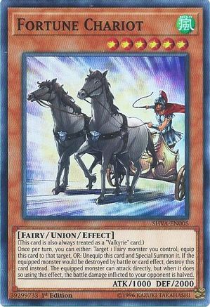 Fortune Chariot (SHVA-EN005) - Shadows in Valhalla 1st Edition - Premium Yugioh Single from Konami - Just $0.25! Shop now at Game Crave Tournament Store