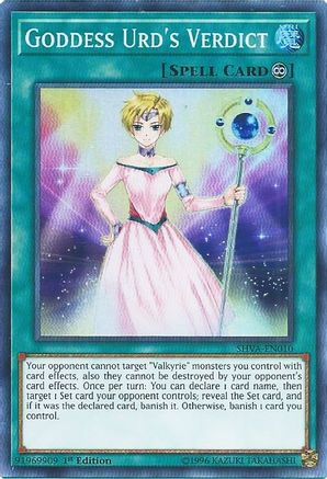 Goddess Urd's Verdict (SHVA-EN010) - Shadows in Valhalla 1st Edition - Premium Yugioh Single from Konami - Just $0.25! Shop now at Game Crave Tournament Store