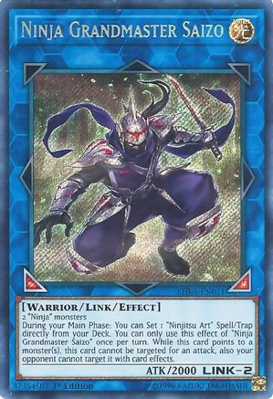 Ninja Grandmaster Saizo (SHVA-EN011) - Shadows in Valhalla 1st Edition - Premium Yugioh Single from Konami - Just $4.58! Shop now at Game Crave Tournament Store