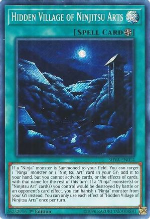 Hidden Village of Ninjitsu Arts (SHVA-EN014) - Shadows in Valhalla 1st Edition - Premium Yugioh Single from Konami - Just $0.37! Shop now at Game Crave Tournament Store