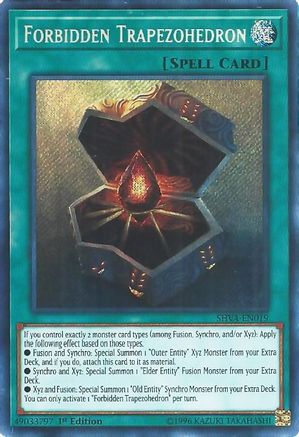 Forbidden Trapezohedron (SHVA-EN019) - Shadows in Valhalla 1st Edition - Premium Yugioh Single from Konami - Just $0.25! Shop now at Game Crave Tournament Store