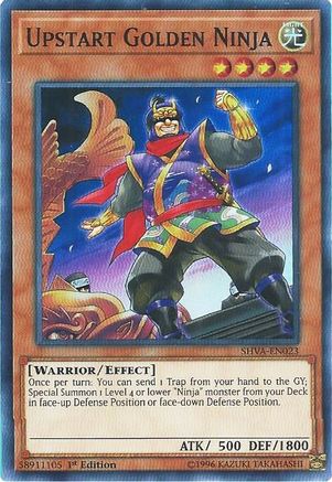 Upstart Golden Ninja (SHVA-EN023) - Shadows in Valhalla 1st Edition - Premium Yugioh Single from Konami - Just $0.25! Shop now at Game Crave Tournament Store