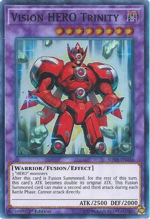 Vision HERO Trinity (SHVA-EN036) - Shadows in Valhalla 1st Edition - Premium Yugioh Single from Konami - Just $0.25! Shop now at Game Crave Tournament Store