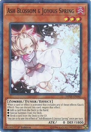 Ash Blossom & Joyous Spring (SHVA-EN047) - Shadows in Valhalla 1st Edition - Premium Yugioh Single from Konami - Just $3.82! Shop now at Game Crave Tournament Store