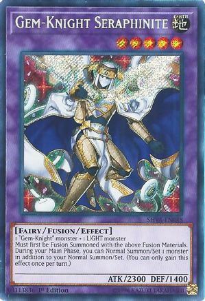 Gem-Knight Seraphinite (SHVA-EN048) - Shadows in Valhalla 1st Edition - Premium Yugioh Single from Konami - Just $0.10! Shop now at Game Crave Tournament Store