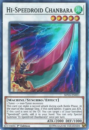 Hi-Speedroid Chanbara (SHVA-EN051) - Shadows in Valhalla 1st Edition - Premium Yugioh Single from Konami - Just $0.26! Shop now at Game Crave Tournament Store