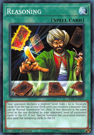 Reasoning (SDPL-EN027) - Structure Deck: Powercode Link 1st Edition - Premium Yugioh Single from Konami - Just $0.89! Shop now at Game Crave Tournament Store