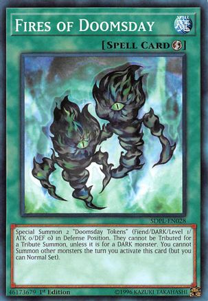 Fires of Doomsday (SDPL-EN028) - Structure Deck: Powercode Link 1st Edition - Premium Yugioh Single from Konami - Just $0.25! Shop now at Game Crave Tournament Store