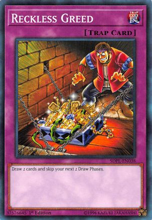 Reckless Greed (SDPL-EN038) - Structure Deck: Powercode Link 1st Edition - Premium Yugioh Single from Konami - Just $0.25! Shop now at Game Crave Tournament Store