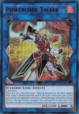 Powercode Talker (SDPL-EN040) - Structure Deck: Powercode Link 1st Edition - Premium Yugioh Single from Konami - Just $0.45! Shop now at Game Crave Tournament Store