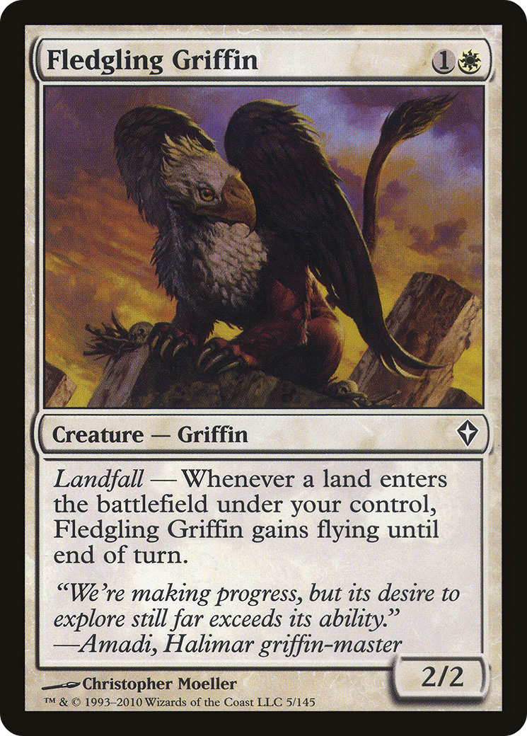 Fledgling Griffin (WWK-005) - Worldwake - Premium MTG Single from Wizards of the Coast - Just $0.25! Shop now at Game Crave Tournament Store