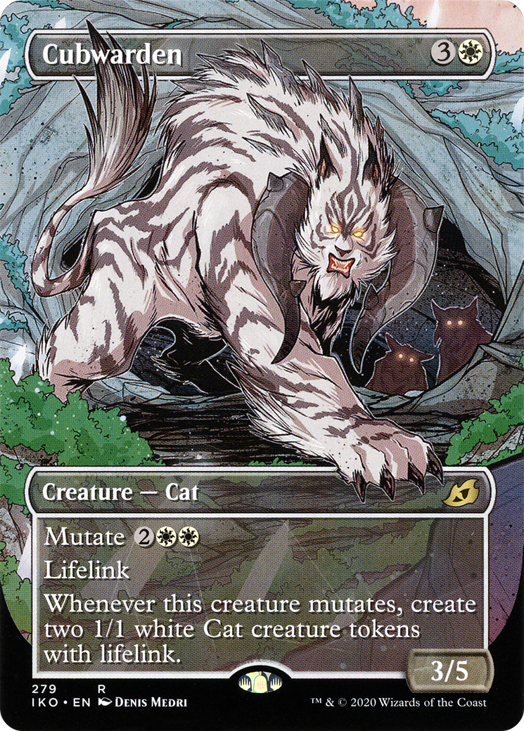 Cubwarden (IKO-279) - Ikoria: Lair of Behemoths: (Showcase) (Borderless) - Premium MTG Single from Wizards of the Coast - Just $0.25! Shop now at Game Crave Tournament Store