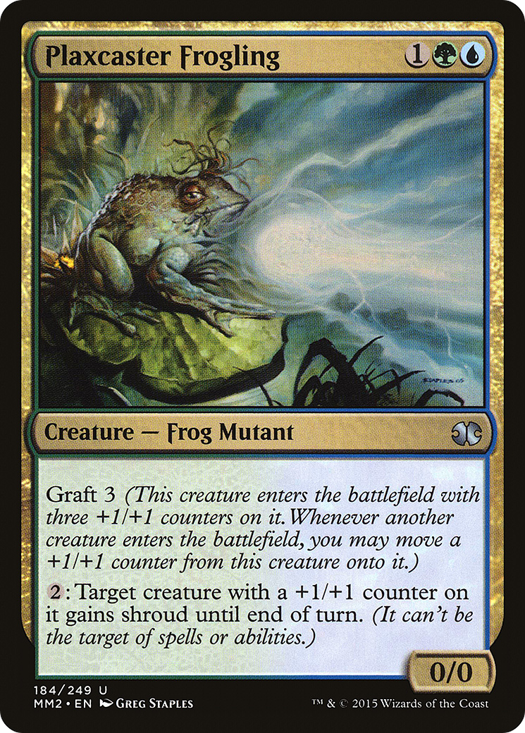 Plaxcaster Frogling (MM2-184) - Modern Masters 2015 Foil - Premium MTG Single from Wizards of the Coast - Just $0.25! Shop now at Game Crave Tournament Store