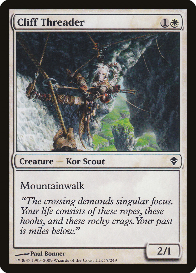 Cliff Threader (ZEN-007) - Zendikar - Premium MTG Single from Wizards of the Coast - Just $0.08! Shop now at Game Crave Tournament Store