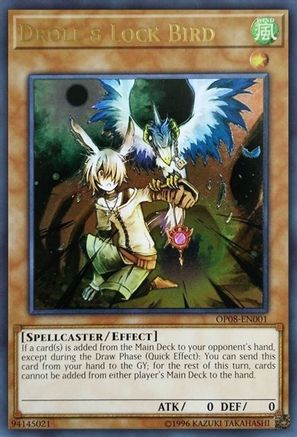 Droll & Lock Bird (OP08-EN001) - OTS Tournament Pack 8 Unlimited - Premium Yugioh Single from Konami - Just $79.43! Shop now at Game Crave Tournament Store