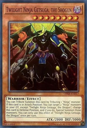 Twilight Ninja Getsuga, the Shogun (OP08-EN017) - OTS Tournament Pack 8 Unlimited - Premium Yugioh Single from Konami - Just $0.29! Shop now at Game Crave Tournament Store