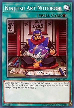 Ninjitsu Art Notebook (OP08-EN023) - OTS Tournament Pack 8 Unlimited - Premium Yugioh Single from Konami - Just $0.25! Shop now at Game Crave Tournament Store