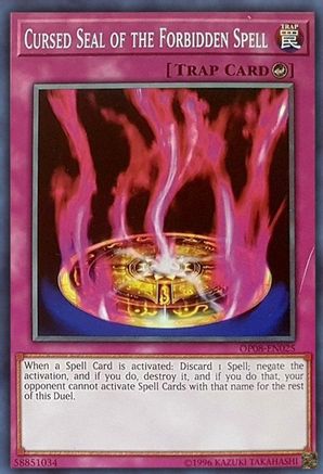 Cursed Seal of the Forbidden Spell (OP08-EN025) - OTS Tournament Pack 8 Unlimited - Premium Yugioh Single from Konami - Just $0.26! Shop now at Game Crave Tournament Store