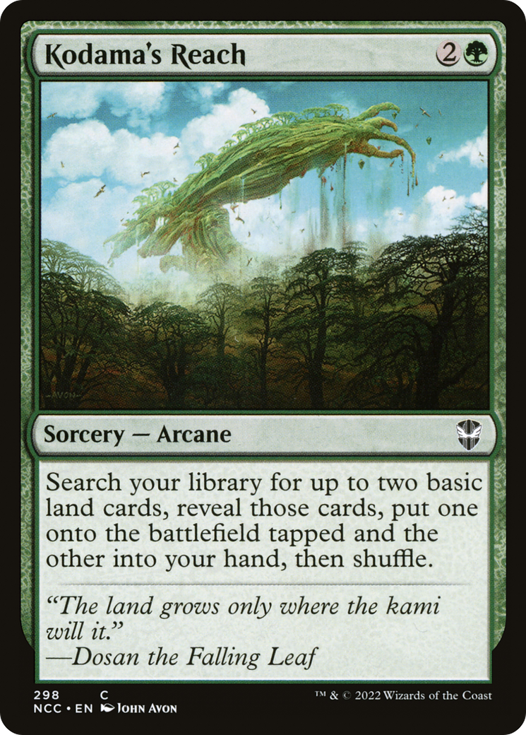 Kodama's Reach (NCC-298) - New Capenna Commander - Premium MTG Single from Wizards of the Coast - Just $0.70! Shop now at Game Crave Tournament Store