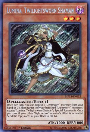Lumina, Twilightsworn Shaman (MP18-EN052) - 2018 Mega-Tins Mega Pack 1st Edition - Premium Yugioh Single from Konami - Just $0.72! Shop now at Game Crave Tournament Store