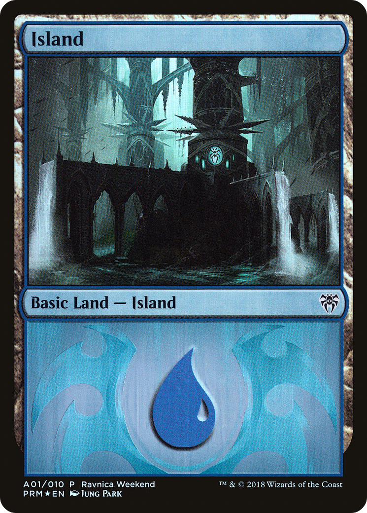 Island (PRWK-A01) - GRN Ravnica Weekend Foil - Premium MTG Single from Wizards of the Coast - Just $0.27! Shop now at Game Crave Tournament Store